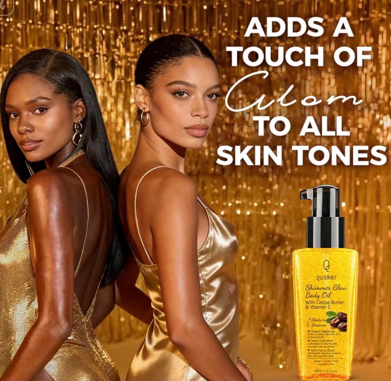 Shimmer glow oil